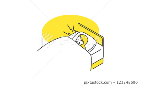 Sleep: Woman grinding her teeth and snoring 123248690