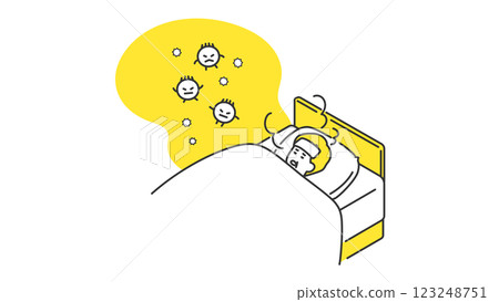 睡眠：一位老人發燒臥床不起 123248751