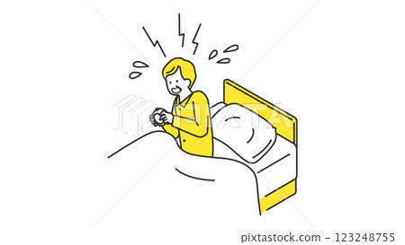 睡眠：早上睡過頭的老人 123248755