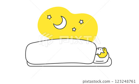 Sleep: Senior man sleeping lying down on futon Sleep: Senior man sleeping lying down on futon 123248761