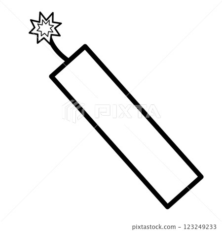 Dynamite, a cylindrical bomb 123249233