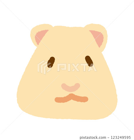 可愛的倉鼠向量插圖素材 123249595