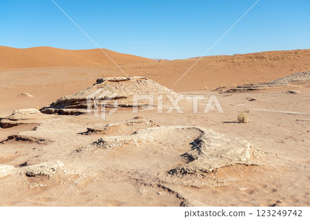 Barren landscape near Deadvlei and sossusvlei 123249742