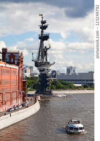 The Peter the Great statue in Moscow The Peter the Great statue in Moscow 123249792
