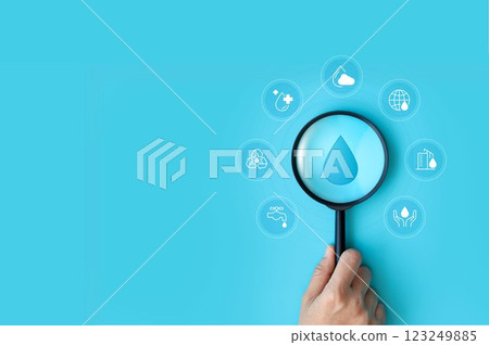 World Water Day. hands holding water drop. accelerating change and every drop matters. Saving water and world environmental protection concept. clean renewable energy. water for peace. World Water Day. hands holding water drop. accelerating change and every drop matters. Saving water and world environmental protection concept. clean renewable energy. water for peace. 123249885