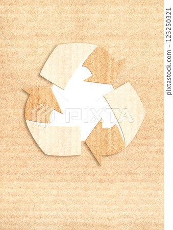 Vertical banner with arrows recycle symbol from recycled paper. Sustainable development of strategy approach to zero waste, responsible consumption. Reuse, renewable resource, eco-friendly concept Vertical banner with arrows recycle symbol from recycled paper. Sustainable development of strategy approach to zero waste, responsible consumption. Reuse, renewable resource, eco-friendly concept 123250321