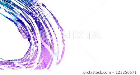 Dynamic Abstract Sports Background With Colorful Gradient Strokes, Halftone Patterns, and Rough Grunge Texture 123250571