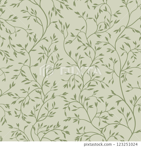 Seamless pattern with twigs 123251024