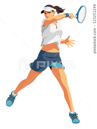 Women's tennis player 123251249