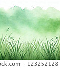 Watercolor style image with grass background 123252128