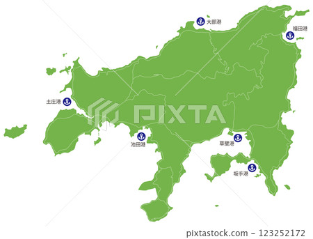 Shodoshima and its port 123252172