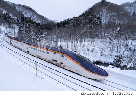 E8 Series Shinkansen in Winter E8 Series Shinkansen in Winter 123252736