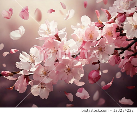 櫻花盛開粉紅色 櫻花盛開粉紅色 123254222