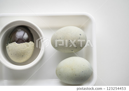 Chinese food ingredient Century egg 123254453