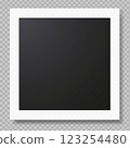 Empty white picture frame mockup template 123254480