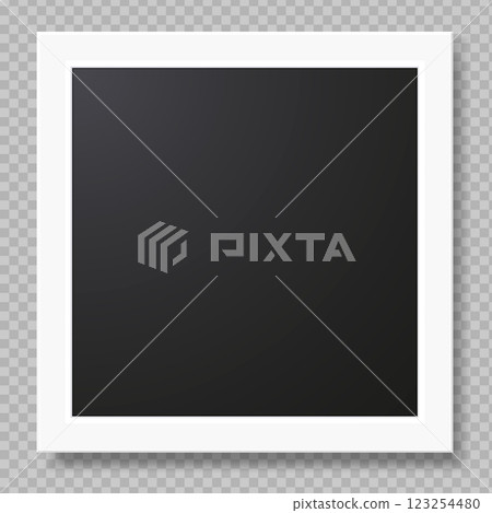 Empty white picture frame mockup template Empty white picture frame mockup template 123254480