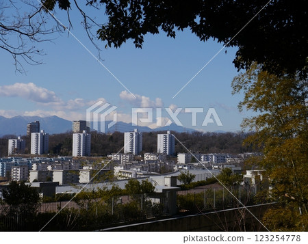 Mount Fuji as seen from Momozono Garden Mount Fuji as seen from Momozono Garden 123254778
