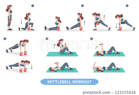 women kettlebell workout-04 women kettlebell workout-04 123255816