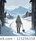 Snow shoveling preparation 123256158