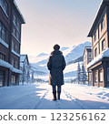 Snowy Town 123256162