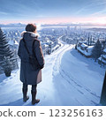 Snowy Town 123256163