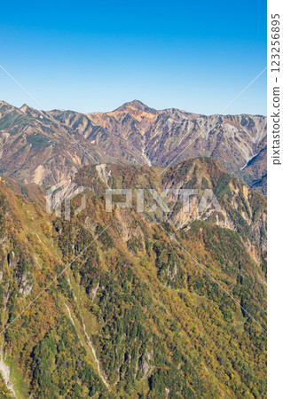 從木作新道眺望翠翔山 從北阿爾卑斯表銀座路線攀登槍山 從木作新道眺望翠翔山 從北阿爾卑斯表銀座路線攀登槍山 123256895