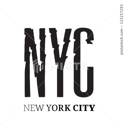 New York City logo. Vector illustration - Stock Illustration [123257283 ...