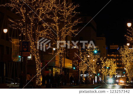 松本市大名町通的燈飾 123257342