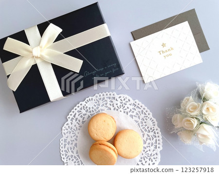 White Day cookies and message card White Day cookies and message card 123257918