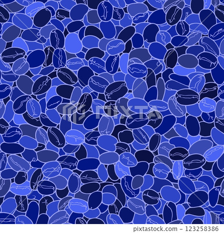 Seamless wallpaper of abstract lines. Background with an endless pattern of coffee beans. Seamless wallpaper of abstract lines. Background with an endless pattern of coffee beans. 123258386