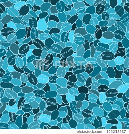 Seamless wallpaper of abstract lines. Background with an endless pattern of coffee beans. Seamless wallpaper of abstract lines. Background with an endless pattern of coffee beans. 123258387