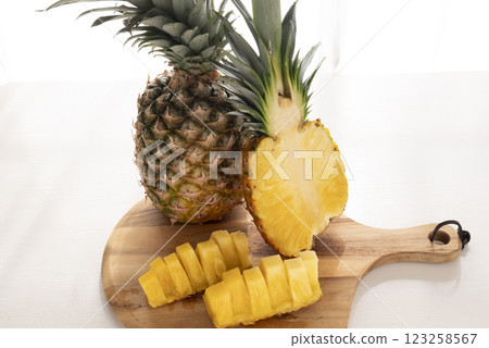 Cut pineapple Cut pineapple 123258567
