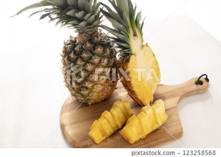 Cut pineapple Cut pineapple 123258568