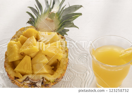 Fresh fruit and juice 123258732