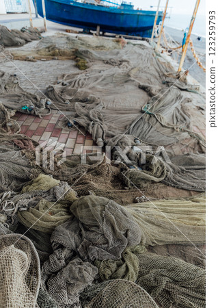 Fishing Nets For Fish Ship Fishing Nets For Fish Ship 123259793