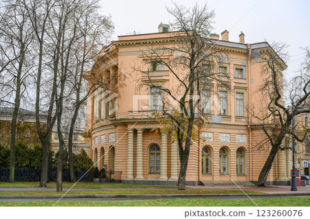 The historical building of the Eastern Pavilion of the Mikhailovsky Castle in St. Petersburg, Russia The historical building of the Eastern Pavilion of the Mikhailovsky Castle in St. Petersburg, Russia 123260076