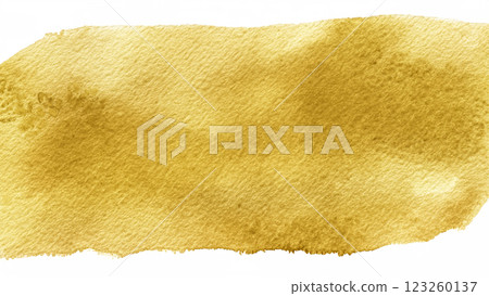 Gold and ochre watercolor texture background material Gold and ochre watercolor texture background material 123260137