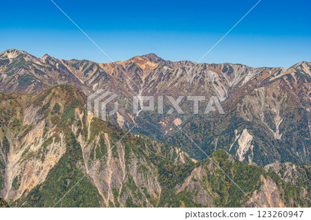 Mt. Suisho with its yellow leaves seen from Bikkuri-daira on the Kisaku Shindo trail Climbing Mt. Yari on the Northern Alps Omote Ginza trail Mt. Suisho with its yellow leaves seen from Bikkuri-daira on the Kisaku Shindo trail Climbing Mt. Yari on the Northern Alps Omote Ginza trail 123260947