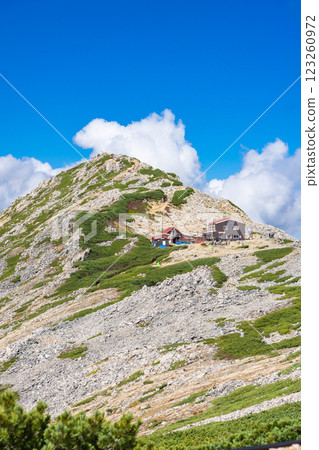 The summit of Mt. Daitensho and Daitenso Mountain Climbing Mt. Yari on the Northern Alps Omote Ginza Traverse 123260972