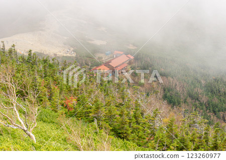 Misty Jonen hut and Jonen pass - Climbing Mt. Yari on the Northern Alps Omote Ginza traverse 123260977