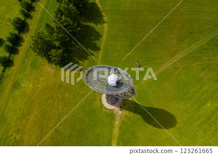 Observation tower Nesting Tree (Estonian Pesapuu) in Rouge (Estonian Rouge), Estonia Observation tower Nesting Tree (Estonian Pesapuu) in Rouge (Estonian Rouge), Estonia 123261665