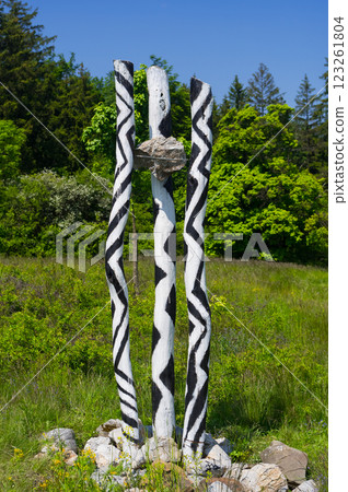 Landmark in the landscape. A place that serves as an anchor point and enables a safe journey. 123261804