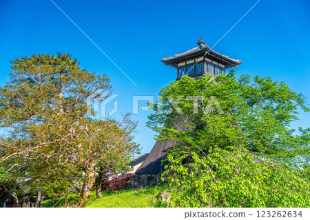 [Important Preservation District for Groups of Traditional Buildings] Izushi, early summer morning, Tatsuko-ro 1, Toyooka City, Hyogo Prefecture 123262634