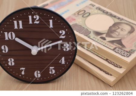 Clock and wad Clock and wad 123262804