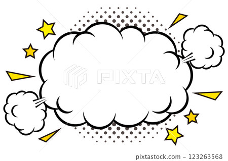 American comic book style pop speech bubble illustration 123263568