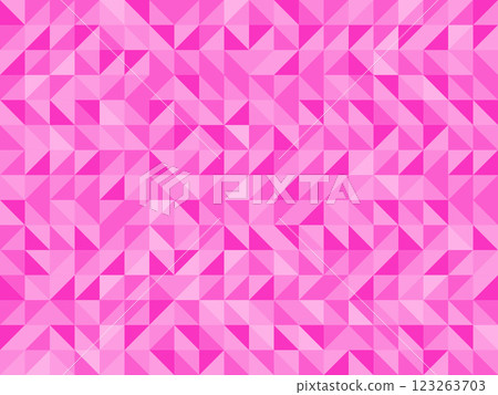 Triangle pattern, geometric background texture, illustration, colorful pink 123263703