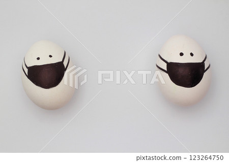 egg, easter-egg, mask 123264750