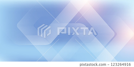Digital futuristic technology concept with hexagons. Digital hexagonal blue abstract background. Geometric stripe line art design for poster, brochure, cover, banner, website, header 123264916
