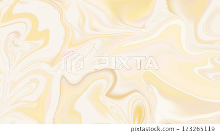 黃色漸層大理石紋背景紋理，抽象液體 123265119