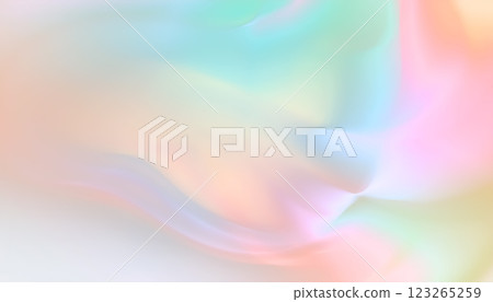 Gentle swirls of pastel hues blend seamlessly, creating a soothing gradient that evokes tranquility and warmth in a serene atmosphere. 123265259